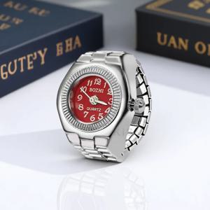 남녀 공용 펑크 스타일 사각형/원형 쿼츠 커플 시계 캐주얼하고 독창적인 선물용 전자 시계