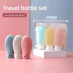 4 개/대 리필 용 병 60ml 소프트 로션 컨테이너 스퀴즈 튜브 빈 병 휴대용 여행 샴푸 병