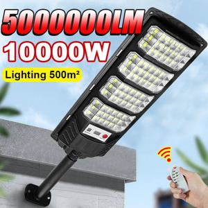 5000000LM 10000W 태양 LED 야외 조명 모션 센서 정원 거리 파티오에 대 한 슈퍼 밝은 벽 램프 방수 태양 빛