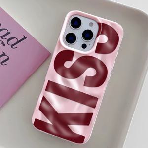 키스 워드 케이스 아이폰 11 12 프로 13 14 플러스 15 16 17 프로 맥스 럭셔리 소프트 충격 방지 폰 커버 아이폰 15 16 프로 커버