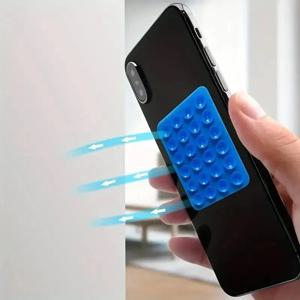 휴대폰 고정용 양면 실리콘 흡착 패드, 접착식 실리콘 흡착판 고정 패드