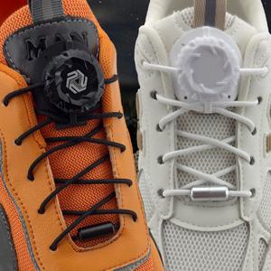 자동 무타이 신발끈 발광 회전 버클 끈 운동화 두꺼운 로프 신발끈 어린이 성인용 빠른 신발끈