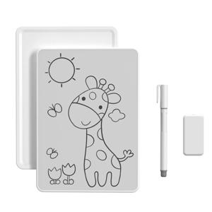 A4 자석 화이트보드 지울 수 있는 화이트보드 그림 그리기 메모 작성 스케치 테두리 없는 흰색 배경 워드 0.8mm 펜