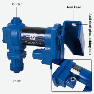 TLF 방폭 전기 연료 이송 펌프 12볼트 수직 온라인 연료 이송 펌프 12v 20gpm 필터 포함