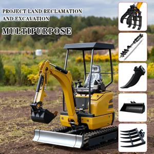 미니 굴삭기 회색 5톱 레이크 & 리퍼 내마모성 풀림 액세서리 농업용 소형 굴삭기