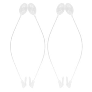 4pcs 토끼 모자 움직이는 귀 에어백 캡 Pvc 투명 코스프레 파티 용품 안감이 있는 따뜻한 동물 모자