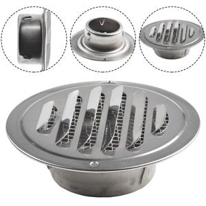 70-300mm 라운드 스테인레스 스틸 벤트 그릴 외벽 덕트 환기 도구 배기 그릴 커버 냉각 가열 통풍구 캡