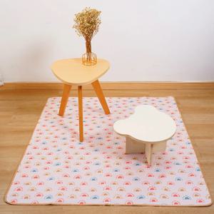 HappyFlute 110*110cm 유아용 미끄럼 방지 매트 게임 등반을위한 어린이를위한 다기능 접이식 방수 스플래트 바닥 매트