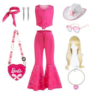 소녀 카우걸 드레스 2-12세 유아 의상 코스프레 복장 할로윈 의류