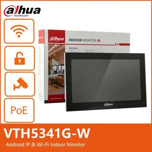 다화 와이파이 안드로이드 POE 10인치 스마트 실내 모니터 비디오 인터콤 내장 스피커 무선 도어벨 IP 보안 VTH5341G-W