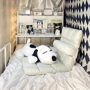 게으른 소파 다다미 싱글 소파 의자 침대 등받이 의자 기숙사 의자 접이식 컴퓨터 안락 의자