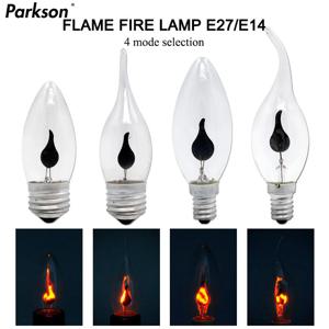 빈티지 에디슨 E14 E27 LED 전구 촛불 조명 불꽃 효과 전구 3W AC220V 조명 앰플 촛불 전구 홈 데코용