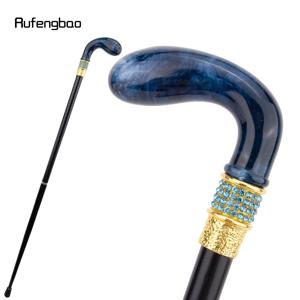 블루 와이어 드로잉 레진 요정 지팡이 블루 골든 워킹 케인 프린세스 워킹 스틱 완드 코스프레 웨딩 생일 스틱 92cm