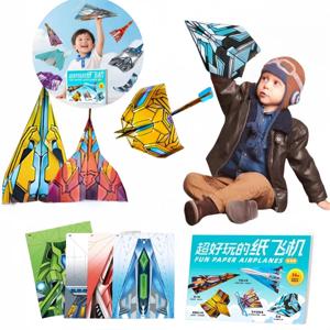 36장 DIY 어린이 수제 3D 컬러 종이접기 비행기 교육용 몬테소리 퍼즐 장난감 창의적 사고력 향상