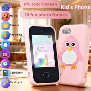 어린이 전화 교육용 장난감 MP3 음악 플레이어 게임 뮤지컬 장난감 아기 모바일 셀카 카메라 장난감 어린이 생일 선물