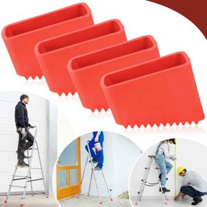 4개입 미끄럼 방지 접이식 사다리 발판 나사형 접이식 사다리 발판 발 보호 커버