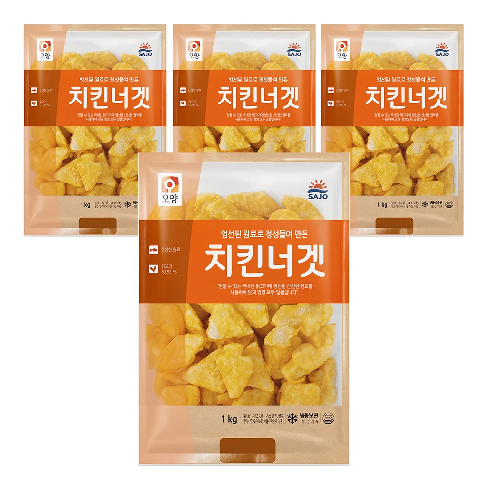 사조오양 치킨너겟 1kg 4개