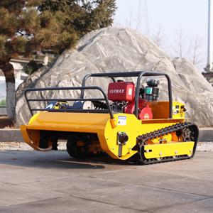 맞춤형 디젤 엔진 로봇 잔디깎이, 절단 폭 800mm 1000mm 1200mm, 원격 제어 크롤러 플레일 모어