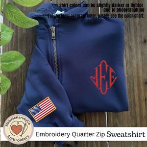 Y2K 레트로 에프스틴 자수 스웨트셔츠 스탠드 칼라 쿼터 집업 풀오버 캐주얼 스포츠 스트리트웨어 최고급 남성 의류