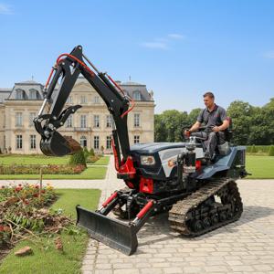 그레이스 농업용 미니 크롤러 트랙터 (굴삭기 포함) 25HP 35HP 디젤 경운기/컬티베이터 장비