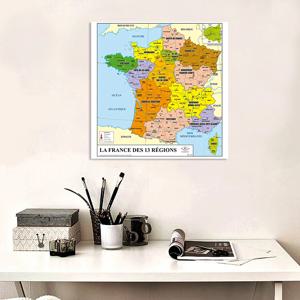 프랑스 부직포 캔버스 페인팅 벽 포스터 인쇄, 교실용 가정 장식, 학교 용품, 90x90cm