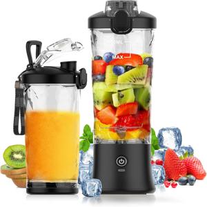 새로운 4000mAh 휴대용 Juicer 컵 600ML 10 잎 블레이드 강력한 모터 미니 블렌더 쉐이크 Smoothis 블렌더 믹서 컵 야외