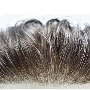 Vloop 슈퍼 내추럴 헤어라인 울트라 씬 스킨 0.02mm 80% 밀도 감지 불가 남성 가발 쓴 브라운 블랙 그레이 520 #   100% 인간 모발 프로