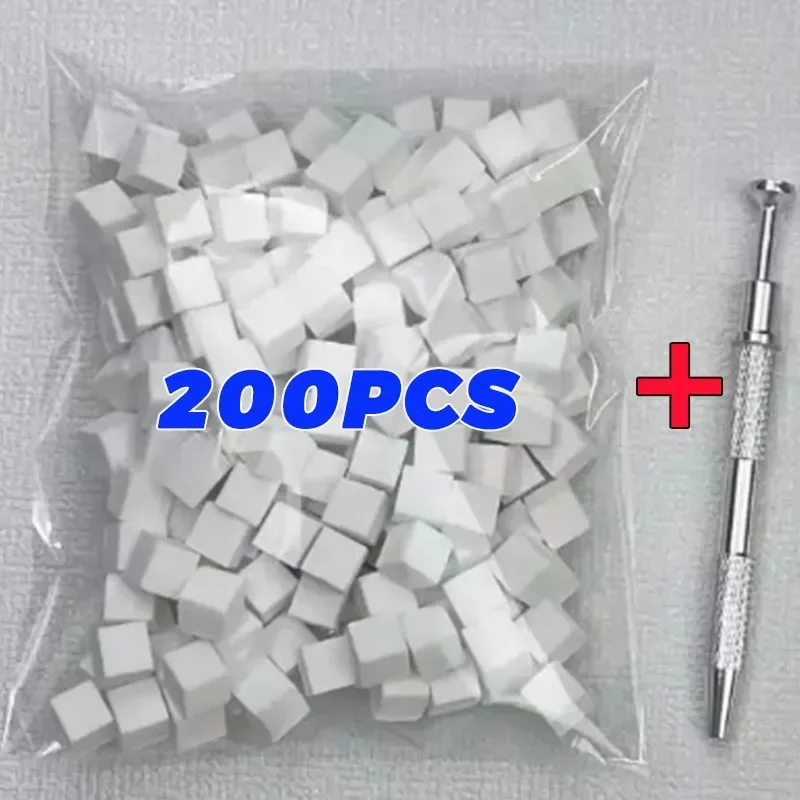 4 개의 발톱이있는 미니 스퀘어 네일 아트 스폰지 네일 스폰지 금속 그래버 세트 다목적 블러쉬 그라디언트 스폰지 뷰티 매니큐어 도구