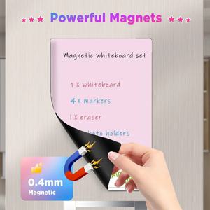 A3/A4/A5 냉장고 용 마그네틱 화이트 보드 자석 용 소형 흰색 칠판 보드 흰색 마커 지울 수있는 보드 마커 자석