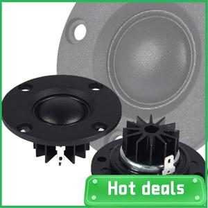 2Pcs 트위터 스피커 6 옴 30W Hifi 소프트 돔 실크 필름 트레블 스피커 네오디뮴 톱니 알루미늄 방열판