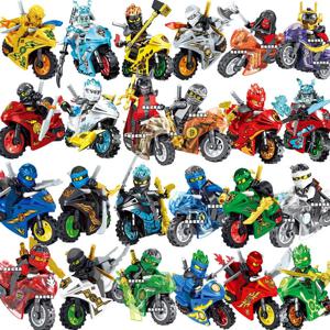 핫토이즈 애니메이션 캐릭터 닌자 블록 카이 제이 콜 제인 나 로닌 미니 액션 조립 모델 피규어 블록 장난감 생일 선물