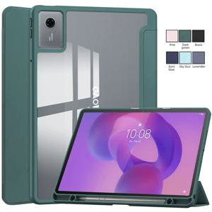 레노버 아이디어탭 11 케이스 (펜 홀더 포함) 아크릴 투명 스마트 마그네틱 커버 (코크 레노버 아이디어탭 11 tb336fu tb336zu 케이스용)