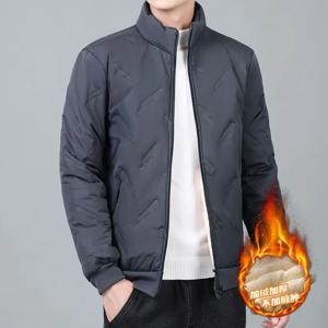 남성용 코튼 재킷 양털 안감 스탠드 칼라 아웃도어 방풍 방수 코트 롱 스타일 스페셜 와이드 핏
