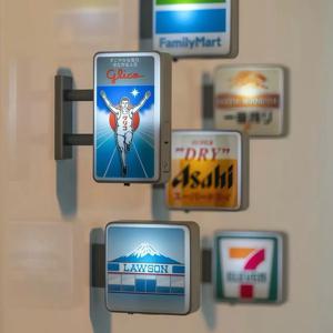 1개 도톤보리 글리코 711 가와구치코 타운 로슨 광고 매장 간판 라이트보드 포토 스팟 냉장고 자석 스티커