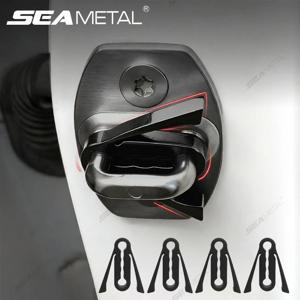 SEAMETAL 업그레이드된 측면 도어용 충격 흡수제 부드러운 실리콘 패드 자동차 도어 버클 쿠션 방음 방진 패드