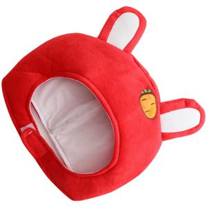 토끼 모자 토끼 귀 풀 헤드기어 어린이 및 성인용 조절 가능 부활절 의상 파티 코스프레 액세서리 따뜻한 귀덮개