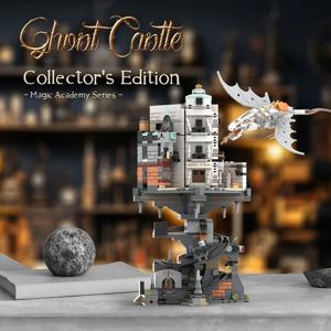 1056PCS MOC Gringotts Wizarding Bank 빌딩 블록 세트 크리 에이 티브 매직 월드 드래곤 미니 모델 벽돌 퍼즐 장난감 성인을위한 선물