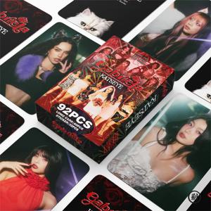 92개/세트 Kpop 아이돌 KATSEYE 앨범 가브리엘라 로모 카드 라라 다니엘라 HD 프린트 포토카드 스티커 마논 메간 윤채 팬 선물