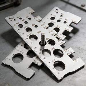 5개입 나사 피치 게이지 측정 도구 볼트 너트 미터법 가공 나사 절삭 각도 모델 측정