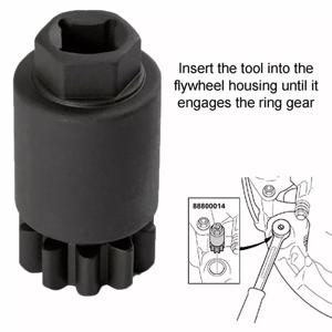 88800014 플라이휠 터닝 도구, 블랙, 볼보 D11 D13 D16, 맥 트럭 MP7 MP8 MP10 용, 2008 2018 엔진 차단 도구