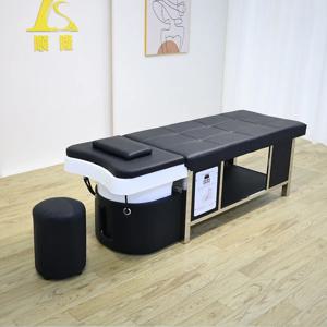 신성 헤어 워시 & 헤드 스파 훈증 샴푸 베드 뷰티 살롱 마사지 테이블 마사지 베드 이발소 상업용 가구