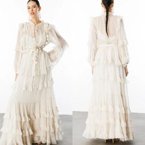 맞춤형 매칭 시폰 플리츠 주름 장식 A라인 O넥 롱 드레스 맞춤형 행사 홈커밍 우아한 파스트롤