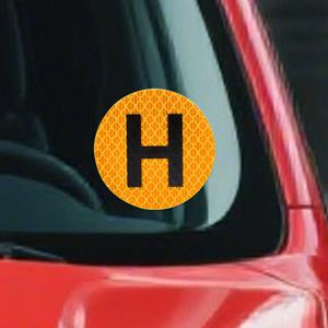 자석 자동차 스티커 재사용 가능한 자석 범퍼 데칼 H 사인 배지 윈드 스크린 도어 창에 대한 역사적인 차량 엠블럼