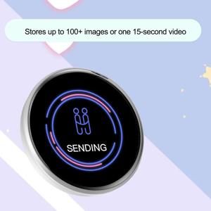 애니메이션 E-배지 디스플레이 핀 1.7인치 터치스크린 LED 버튼 터치스크린 사진 프레임 비디오 재생 기능 포함 드롭쉬핑