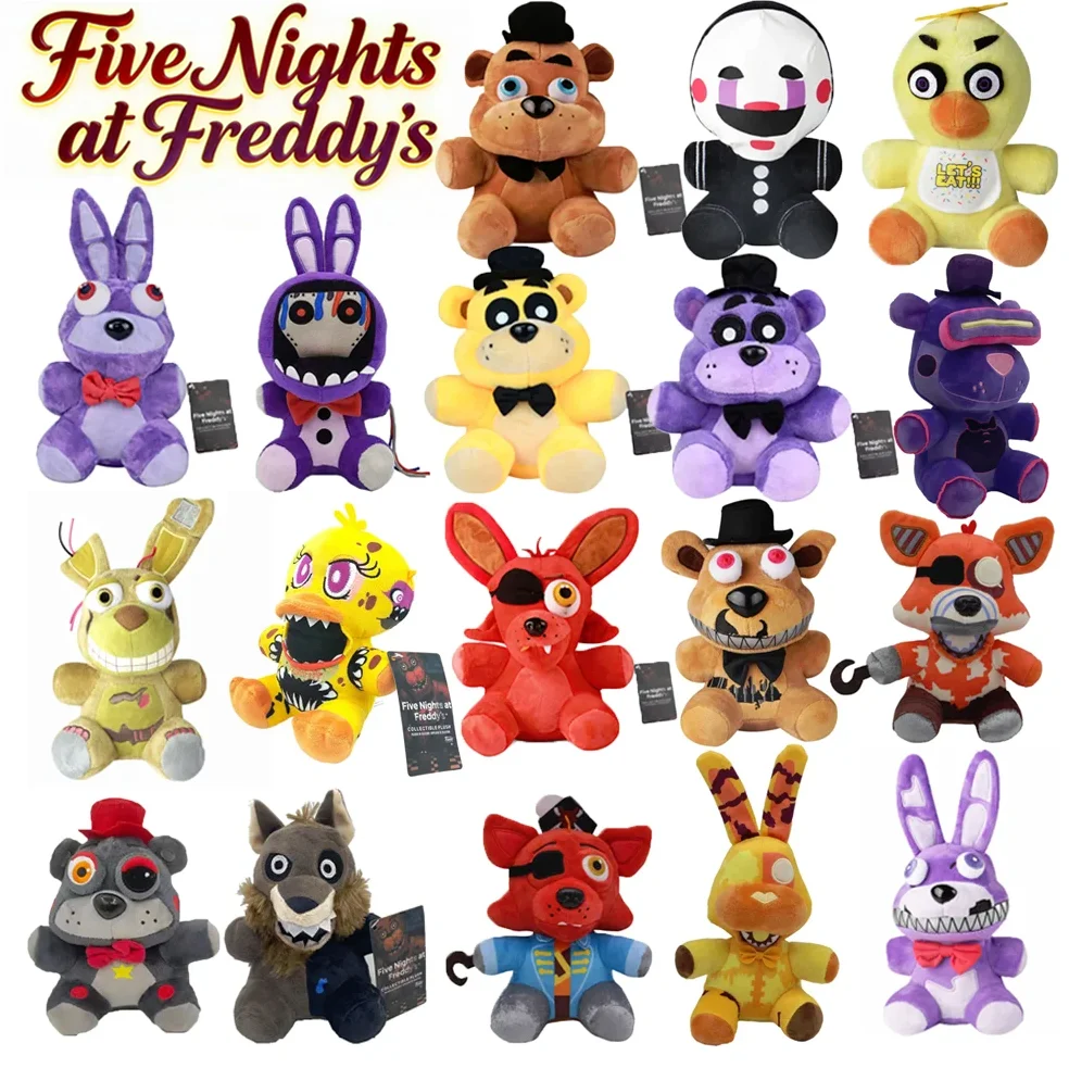 새로운 18CM 파이브 나이츠 앳 프레디즈 FNAF 봉제 인형 곰 토끼 게임 장난감 어린이 생일 크리스마스 선물