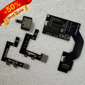 라즈베리 CPU Pi2040 플러스 케이블 칩 교체 부품 스위치 1 시리즈 휴대용 게임 콘솔용 CPU 케이블 전원 코드