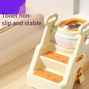 어린이 화장실 훈련용 스텝 스툴 – 남아/여아용 미끄럼 방지 접이식 변기 시트 라이저는 60kg을 지원합니다 – 가정용/여행용