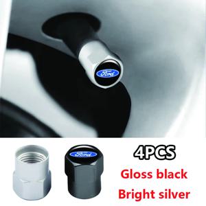 포드 피에스타 포커스 2 mk3 몬데오 mk4 머스탱 레인저 쿠가용 자동차 액세서리 자동차 타이어 밸브 커버 휠 보호 먼지 캡 4개