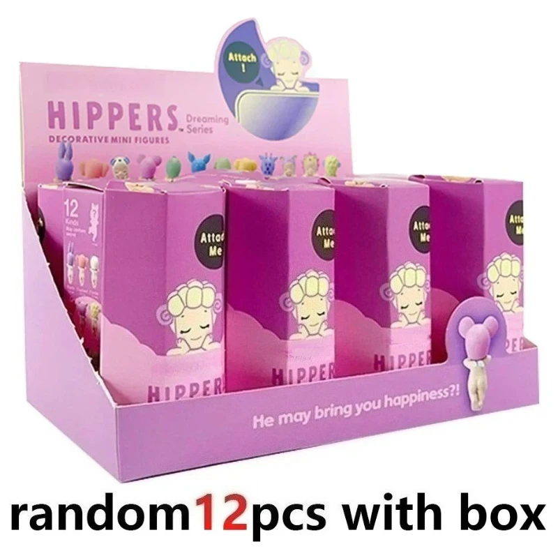 매력적인 X tude 천사 인형 동물 모자 착용 작은 천사 피규어 책상 장식 풍경 장식품 블라인드 박스 장난감