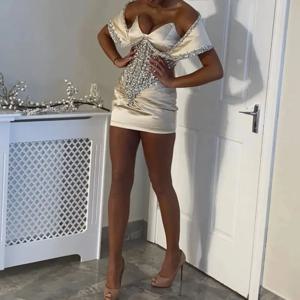 맞춤형 칵테일 드레스 머메이드 스트랩 칵테일 가운 여성용 비딩 슬리브리스 웨딩 파티 가운